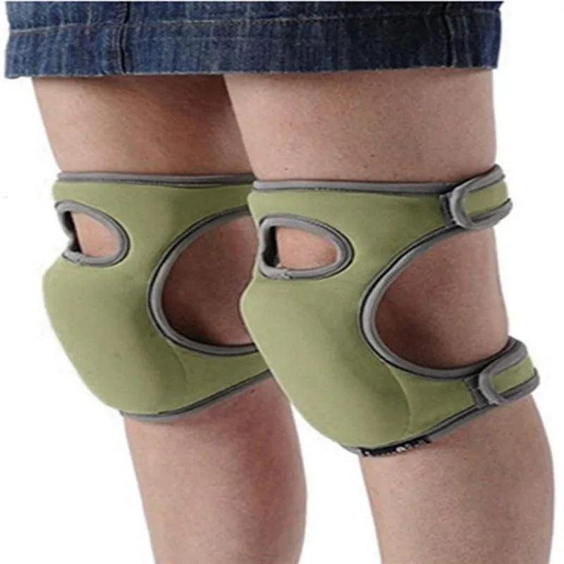 1Pair Gardening Cleaning Protective Sport Kneepad Djustable Thickened Memory Foam Knee for Work Builder Workplace Safety - petguardiansupplies