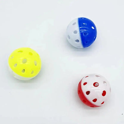 1pc Cat Toy Bell Ball 38mm 43mm Plastic Cat Toy Fun Pets Cat Interactive Exercise Ball Games Animal Toy Funny V0M3 - petguardiansupplies