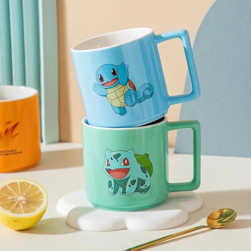 Pokemon Mug Pikachu Charmander Squirtle Psyduck Cartoon Children Creative Water Cup Cute Ceramic Tableware Birthday Gifts - petguardiansupplies