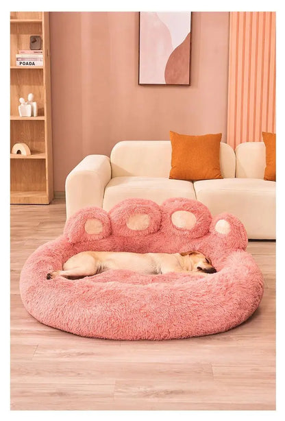 Fluffy Dog Bed Large Pet Products Dogs Beds Small Sofa Baskets Pets Kennel Mat Puppy Cats Supplies Basket Blanket Accessories - petguardiansupplies