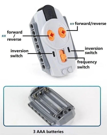 Technical Electronic Building Block MOC Refit Accessories Micro-motor RC Power Functions Parts Creative DIY Car Bricks Kids Toys - petguardiansupplies