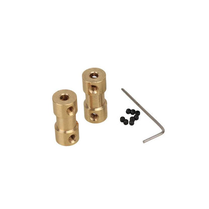 2/2.3/3/3.17/4/5/6mm N20 Motor Shaft Coupling Coupler Connector Sleeve Adapter Brass Transmission Joint for RC Boat Car Airplane - petguardiansupplies