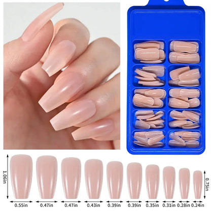 PINK Artificial Finger Nail Set-9