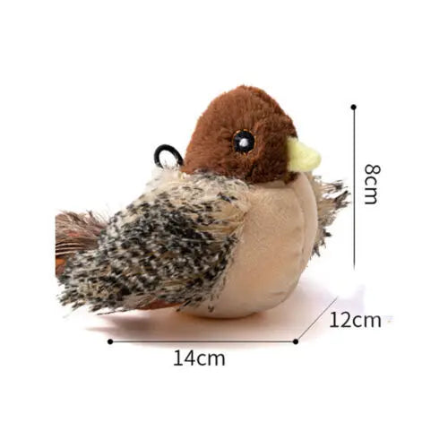 Chirping Toy, Interactive Cat Bird Toys Funny Squeak Kitten Toy - petguardiansupplies