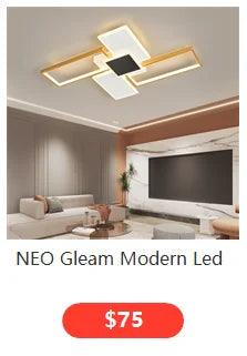 NEO Gleam Modern Led Ceiling Lihgts For Living Room Study room Bedroom Smart Home Alexa Ceiling Lamp fixtures Gold/Black Finish - petguardiansupplies