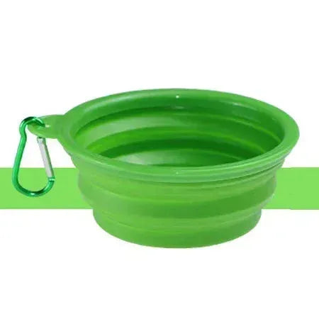 1000/350ml Solid Color Foldable Dog Bowl Food Container Collapsible Dog Bowl Water Dish Feeder Portable Water Bowl for Pet Cats - petguardiansupplies