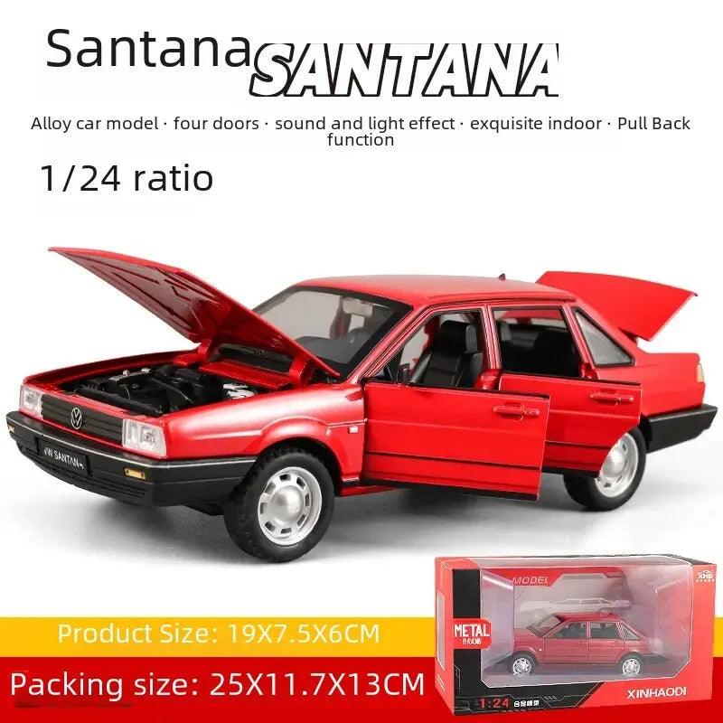 124 Santana Alloy Car Model Vintage Vehicle Collection Ornament Chenghai Toy Wholesale - petguardiansupplies