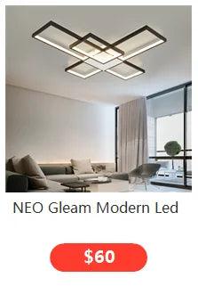 NEO Gleam Modern Led Ceiling Lihgts For Living Room Study room Bedroom Smart Home Alexa Ceiling Lamp fixtures Gold/Black Finish - petguardiansupplies