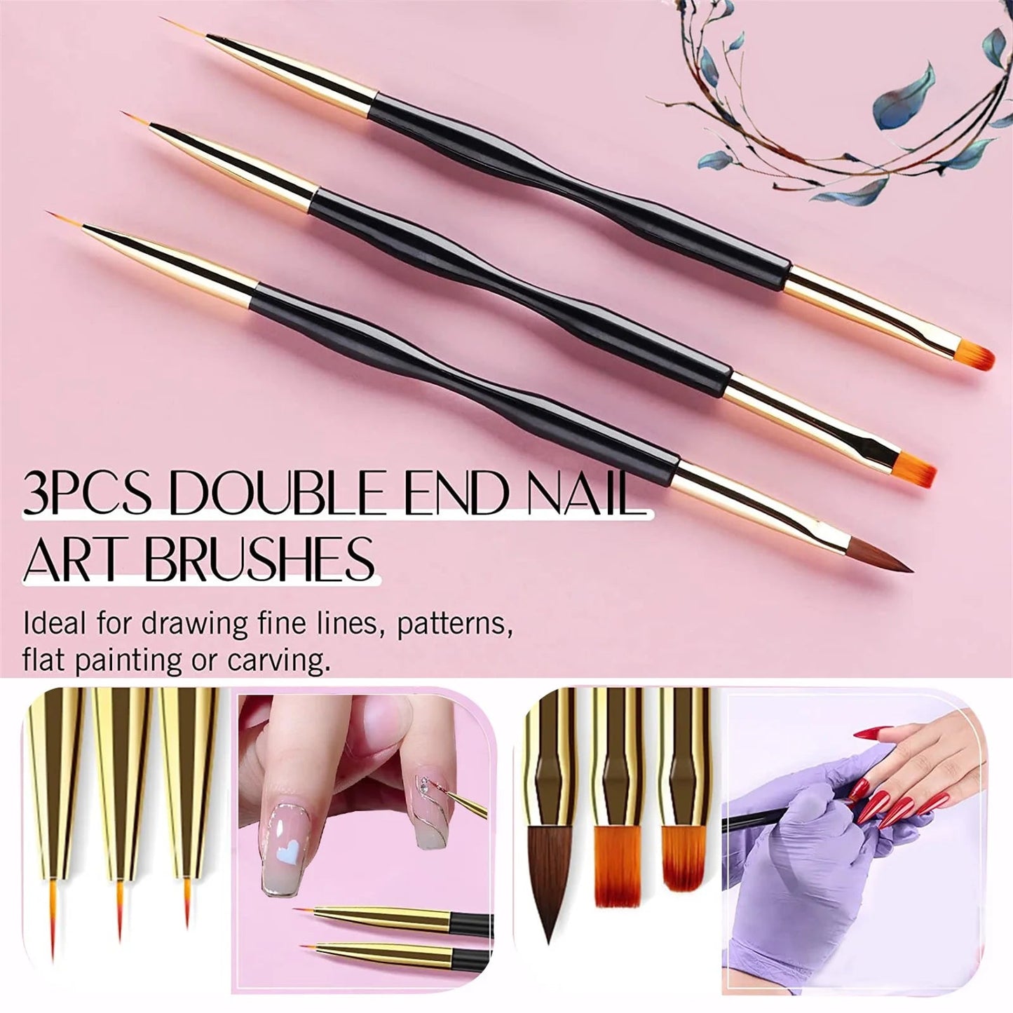 Nail Brush Pen Set 31Pcs with Storage Box Professional Manicure Beauty Tool for UV Gel Painting Acrylic Nail Art - petguardiansupplies