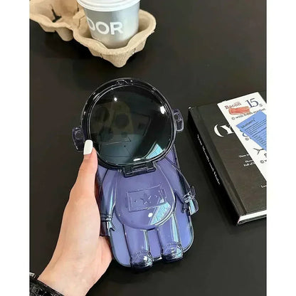 Clear 3D Cartoon Astronaut Phone Case For iPhone  - Shockproof Bumper Kickstand - petguardiansupplies