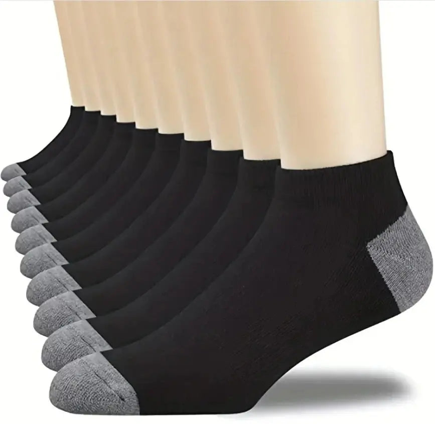 5Pairs Breathable Cotton Sports Stockings Men Bamboo Fiber Autumn and Winter Men Socks Sweat Absorption Deodorant Business Sox - petguardiansupplies