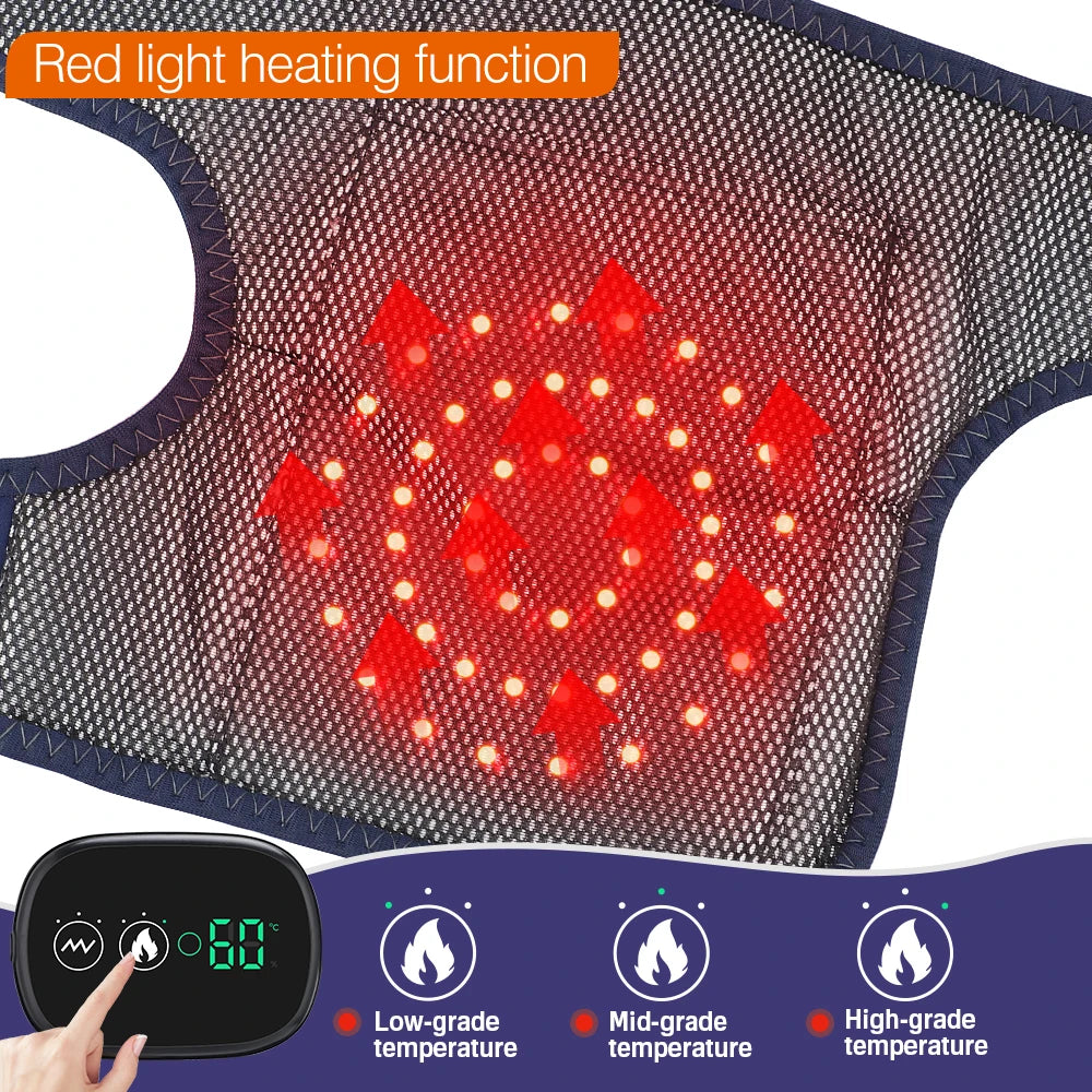 Electric Heating Knee Pad Vibration Massage Leg Joint Elbow Support Shoulder Warming Knee Temperature Massager - petguardiansupplies