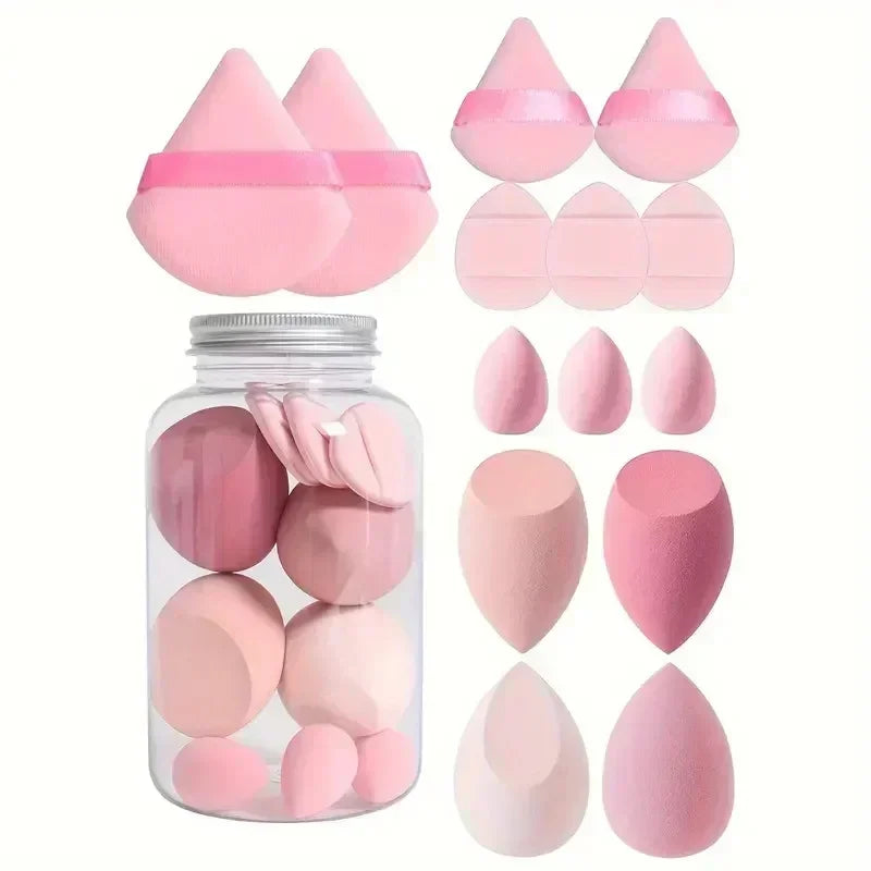 Cosmetic Puff Makeup Sponge 14Pcs Set Foundation Blender Beauty Egg Powder Puffs Women Makeup Tools - petguardiansupplies