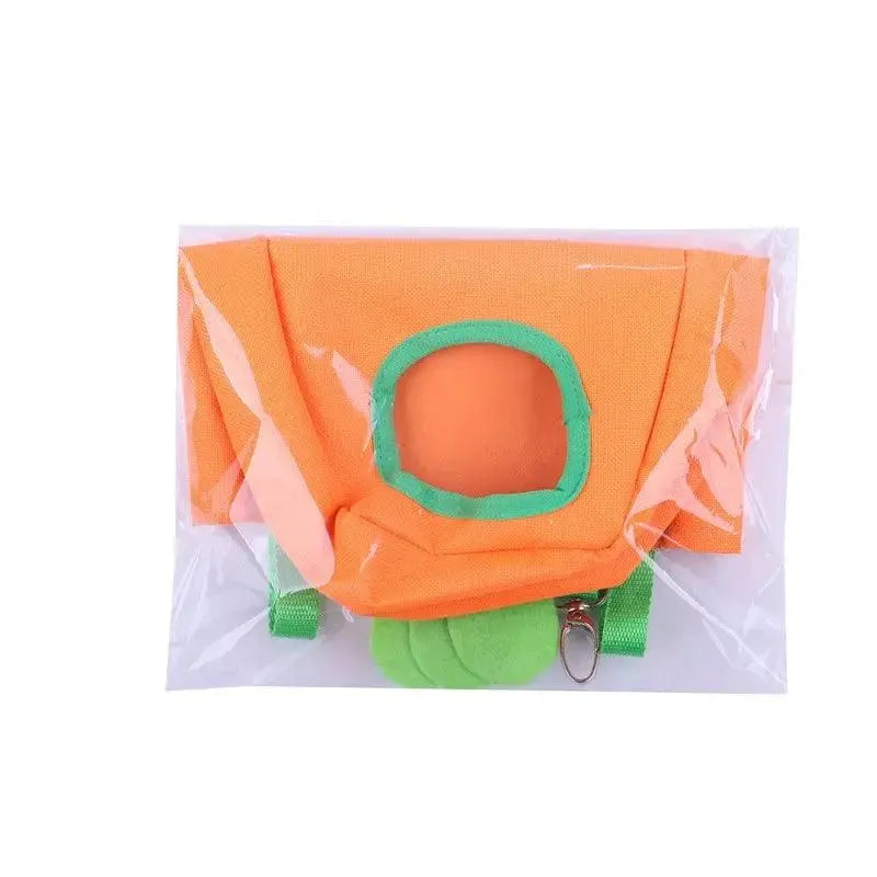 Carrot-Shape Hay Feeder For Guinea Pig Bunny Hay Feeding Bag Small Animal Feeder Rabbit Food Dispenser Bag Rack Cage Accessories - petguardiansupplies