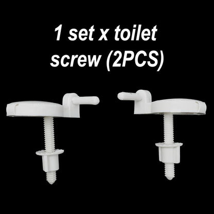 2Pcs Toilet Pew Hinges With Bolts And Screws Toilet Fixing Accessories ABS Plastic Toilet Seats Hinges Repair Tools High Quality - petguardiansupplies