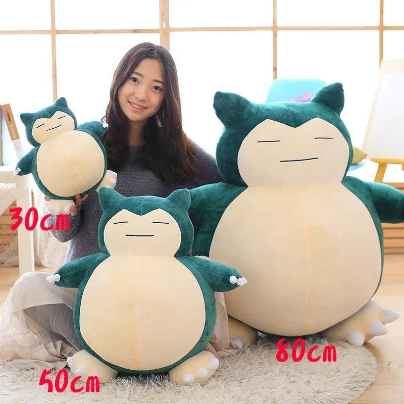 30/50cm Pokemon Snorlax Plush Toys Cartoon Japan Anime Monster Elf Plush Doll Soft Stuffed Animal Doll Birthday Gift For Girls - petguardiansupplies