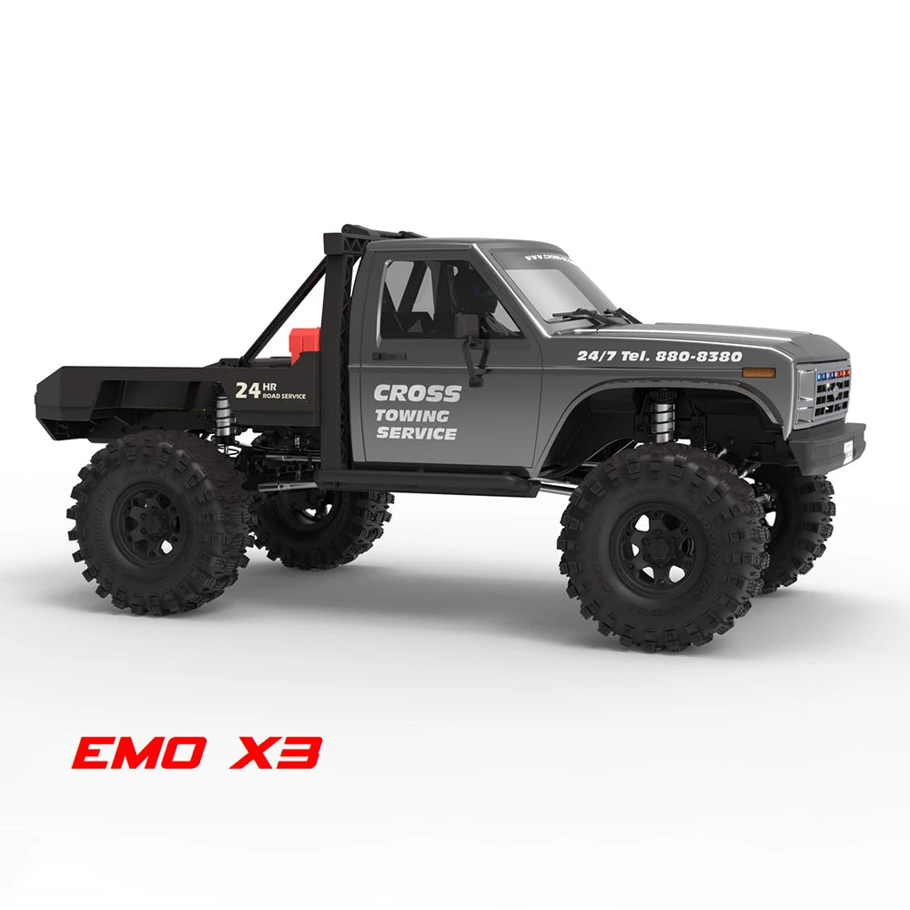 NEW CROSSRC EMO X3 Northeastern Tigers 1/8 RC Electric Remote Control Model Car Crawler Road Rescue Vehicle - petguardiansupplies