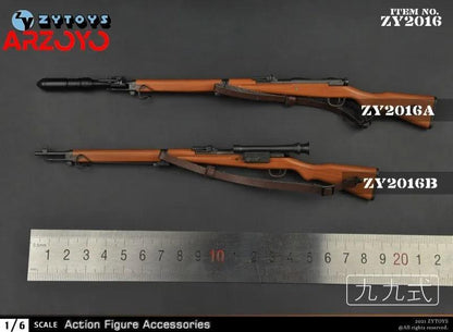 ZYTOYS ZY2015-ZY2019 1/6 Sniper Rifle 98K Type 99 M1 Garand NO4MKI M1891 Gun Model Scene Props Fit 12'' Soldier Action Figure - petguardiansupplies