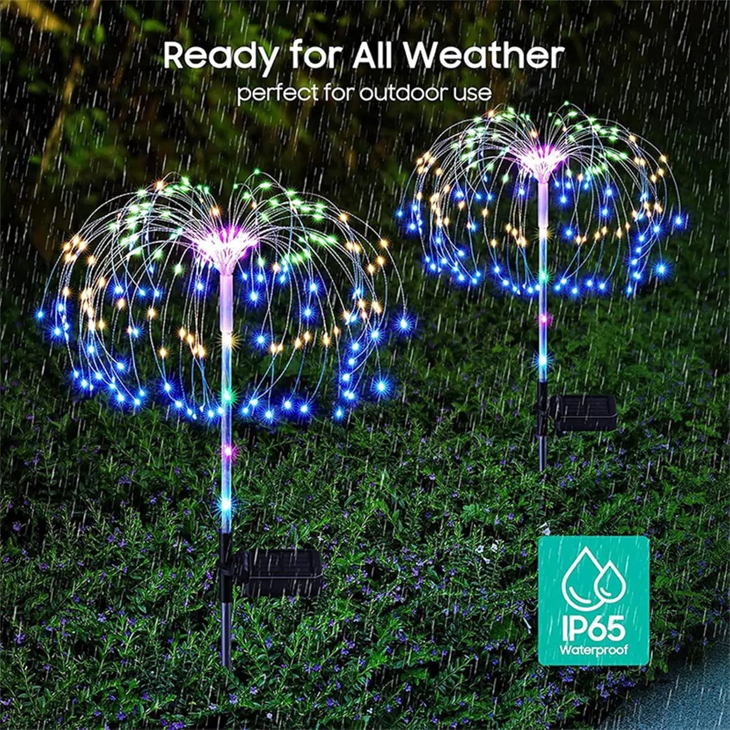 Solar LED Firework Lights Outdoor Garden Lights - petguardiansupplies