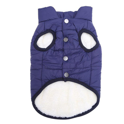 Pet Dog Vest Jacket Autumn Winter Warm Fleece Dog Coat Clothes For Small Medium Large Dogs Chihuahua French Bulldog Pug Clothing - petguardiansupplies