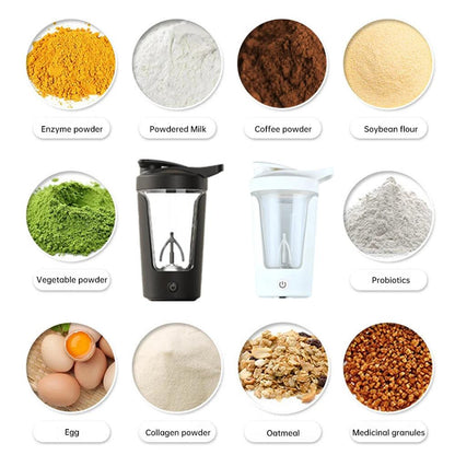 350ML Electric Protein Powder Mixing Cup Automatic Shaker Bottle Mixer Shake Bottle Milk Coffee Blender Kettle for Gym outdoor - petguardiansupplies