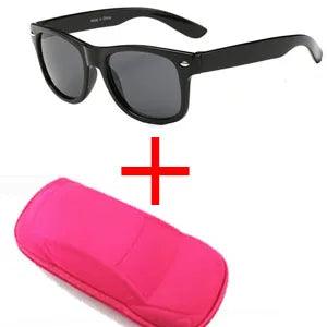 Cool 6-15 Years Kids Sunglasses Sun Glasses for Children Boys Girls Fashion Eyewares Coating Lens UV 400 Protection With Case - petguardiansupplies