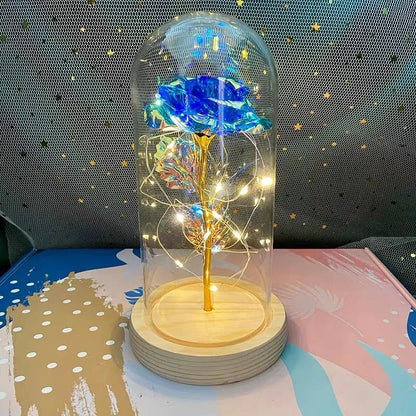 LED Light Rose In Glass - Perfect Gifts - petguardiansupplies