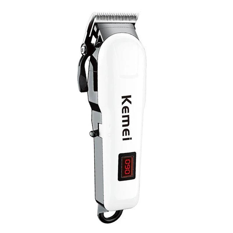 Kemei Professional hair clipper cordless hair trimmer beard for men electric hair cutting kit rechargeable haircut machine - petguardiansupplies