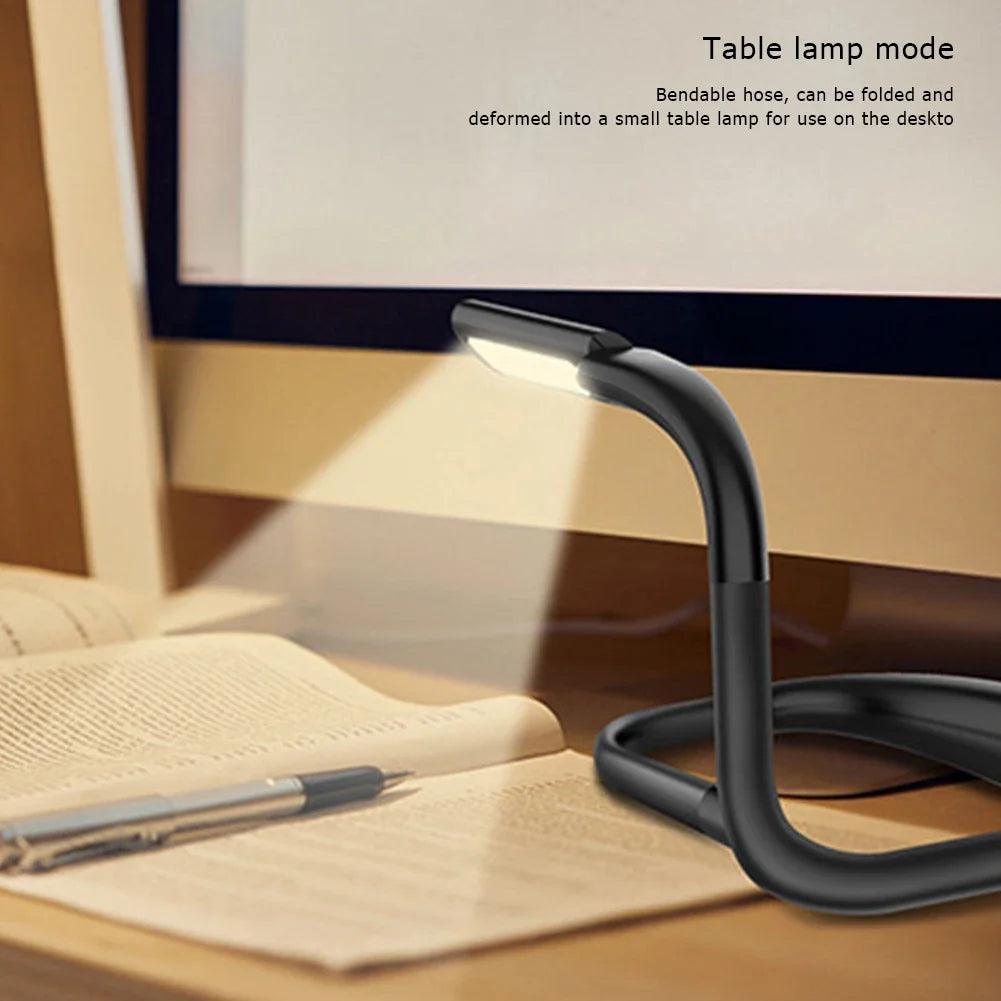 3 Colors LED Reading Light Flexible Book Light Eye-Protection Neck Hanging Reading Lamp USB Charging for Office Home Usage - petguardiansupplies