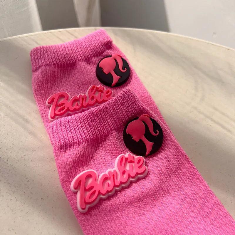 Kawali Anime Barbie Home Floor Socks Pink Fashion Sweet Warm Soft Comfortable Ins Cute Girls Gift Birthday Gift For Girlfriend - petguardiansupplies