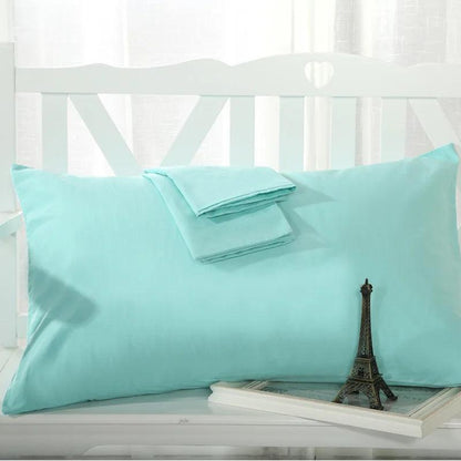 1pc 100% Cotton Pillowcase Soft Pure Egyptian Cotton 400 Thread Count Solid Color Pillow Cover Multi-color Travesseiro 48*74cm - petguardiansupplies