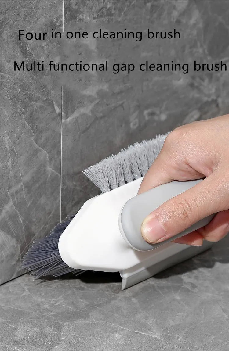 Wall Corner Cleaning Brush 4 In1 Multifunctional Toilet Gap Brush with Handle Window Gap Cleaning Brush Household Cleaning Tools - petguardiansupplies