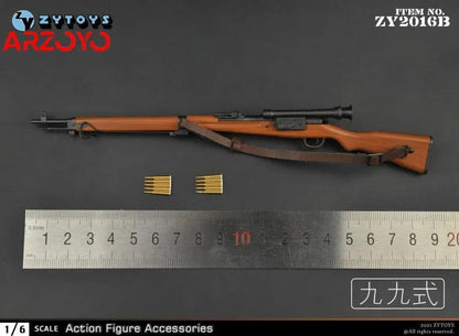 ZYTOYS ZY2015-ZY2019 1/6 Sniper Rifle 98K Type 99 M1 Garand NO4MKI M1891 Gun Model Scene Props Fit 12'' Soldier Action Figure - petguardiansupplies