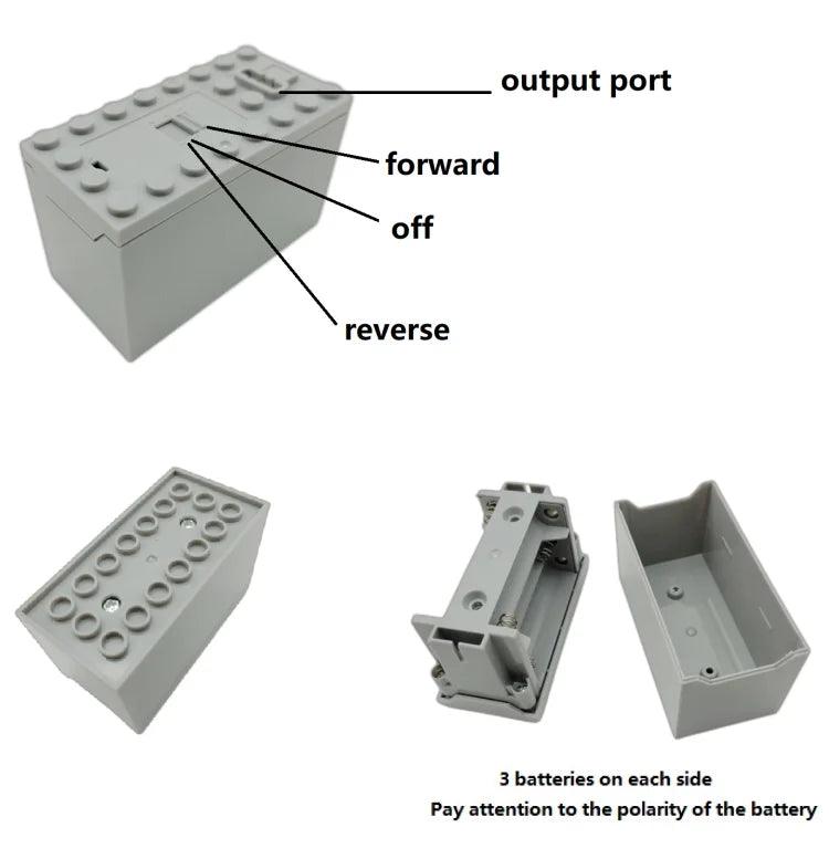 Technical Electronic Building Block MOC Refit Accessories Micro-motor RC Power Functions Parts Creative DIY Car Bricks Kids Toys - petguardiansupplies