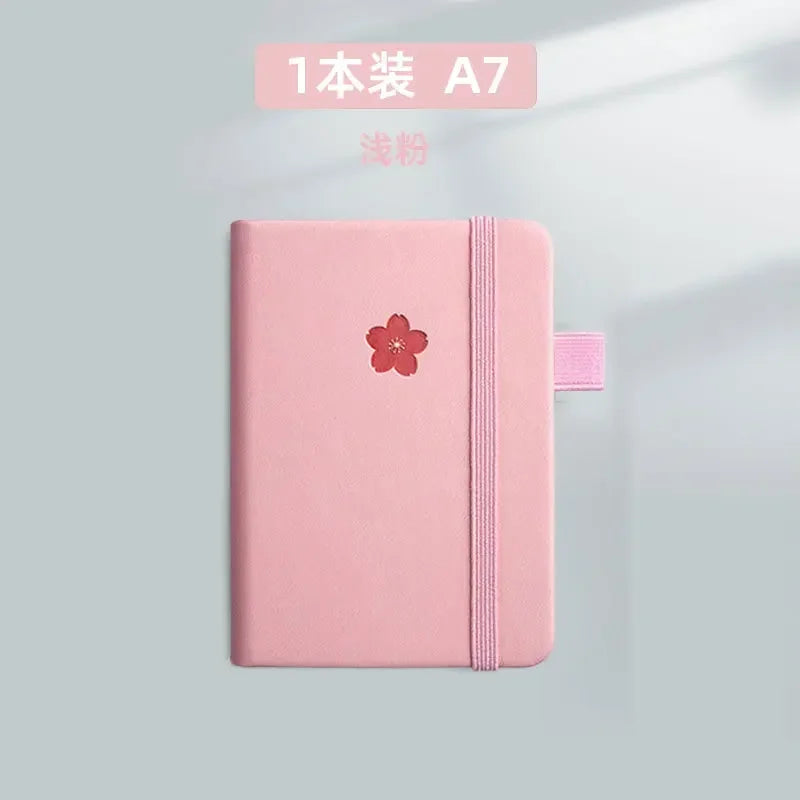 Mini A7 Pocket Notebook Handmade Leather 100Sheets Notepad Portable Travel Diary Planner Schedule Kawaii School Office Supplies - petguardiansupplies