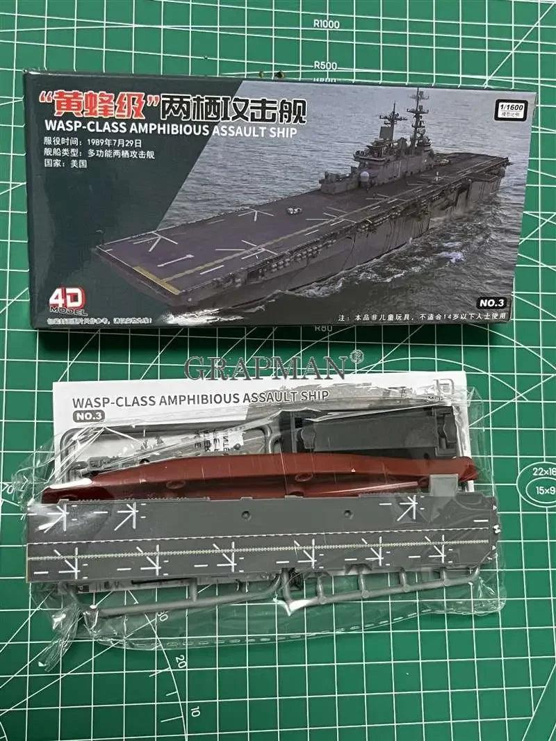 4D Assembled Ship Model Liaoning Battleship Modern Class Battleship Aircraft Carrier Model Military Warship Model Toy - petguardiansupplies