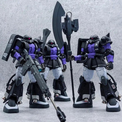 Gaogao Hg 1/144 Zaku Ms-06R-1A Assembly Model Action Model Kit 005 003 Zaku Ii High Sniper Rifle Axe Cannon Mobility Type Robot - petguardiansupplies