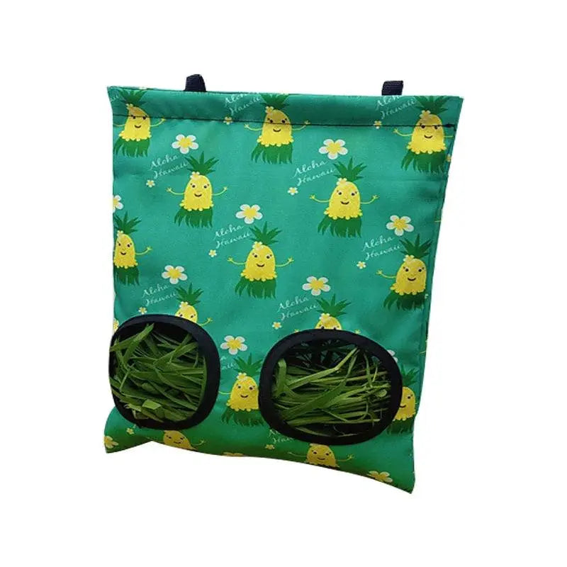 Hanging 2/3 Holes Hay Bag for Bunny Guinea Pigs Small Animal Feeder Rabbit Food Dispensers Bag Cage Accessories Pet Feeding Bag - petguardiansupplies