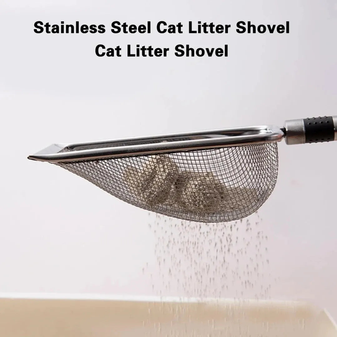 1Pcs Pet Cleaning Tool Metal Aluminum Alloy Cat Litter Scoop Stainless Steel Durable Handle Pet Poop Shovel - petguardiansupplies