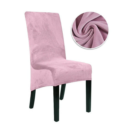 1/2/4/6 Pieces Real Velvet Fabric XL Size Chair Cover Big Size Long Back Europe Style Seat Chair Covers For Restaurant Hotel - petguardiansupplies