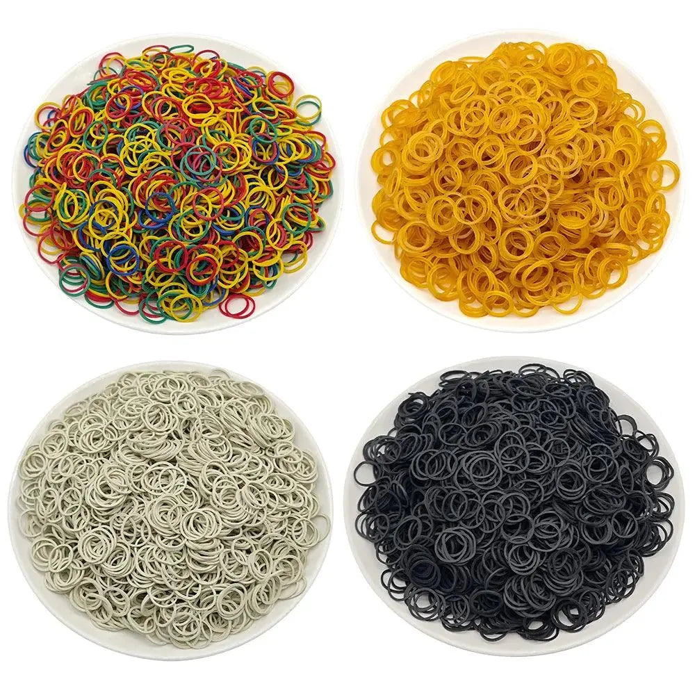 1000 pieces/lot Elastic Rubber Band For Small Dog High Elasticity Dog Hair Accessories Colorful Pet Hair Band Diameter 0.59 inch - petguardiansupplies