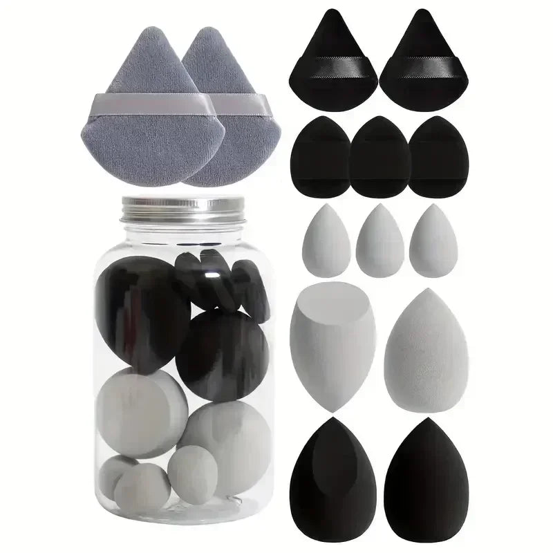 Cosmetic Puff Makeup Sponge 14Pcs Set Foundation Blender Beauty Egg Powder Puffs Women Makeup Tools - petguardiansupplies