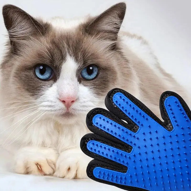 Silicone Pet Gloves Cat Dog Hair Removal Cat Supplies Comb Hair Removal Brush Rubber Sticky Hair Gloves - petguardiansupplies