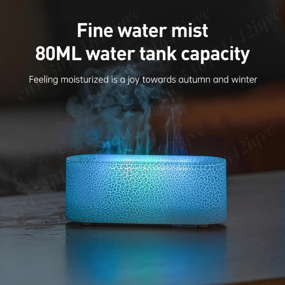 Aroma Humidifier Flame Essential Oil Diffuser USB 7 Colours - petguardiansupplies