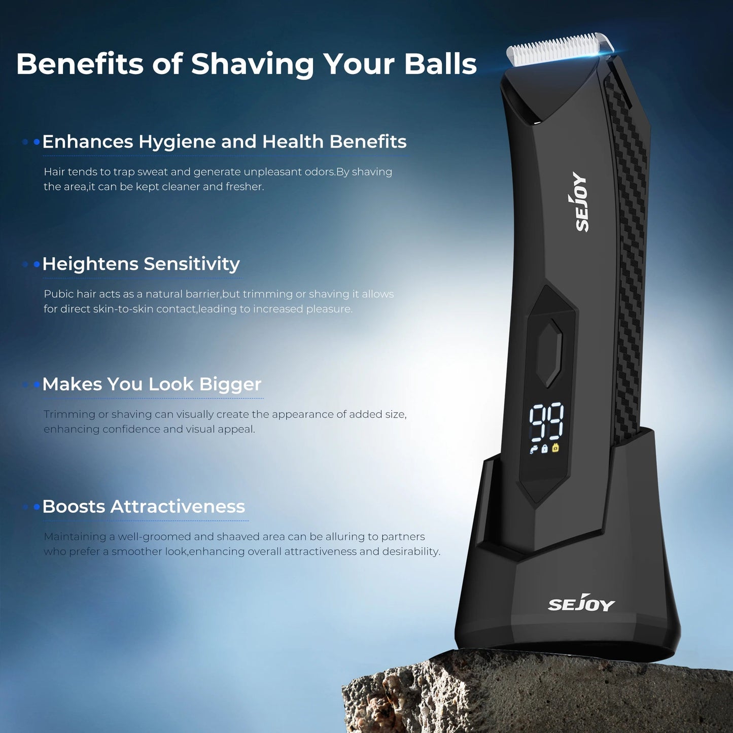 Rechargeable Electric Hair Clipper - Men's Facial Beard Body Grooming Kit - petguardiansupplies