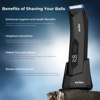 Rechargeable Electric Hair Clipper - Men's Facial Beard Body Grooming Kit - petguardiansupplies