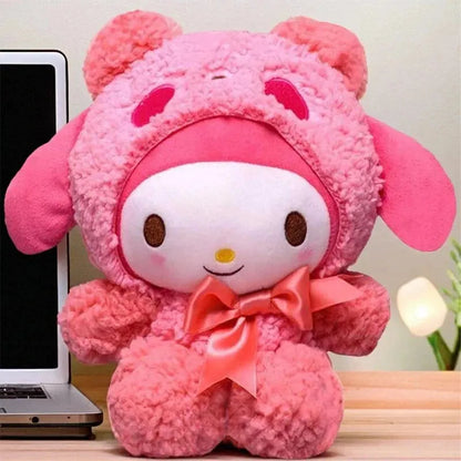 Hot 25cm Kawaii Sanrio Kuromi My Melody Cinnamoroll Plush Toys Doll Pillow Anime Cartoon Kids Gifts Room Decoration Dolls - petguardiansupplies