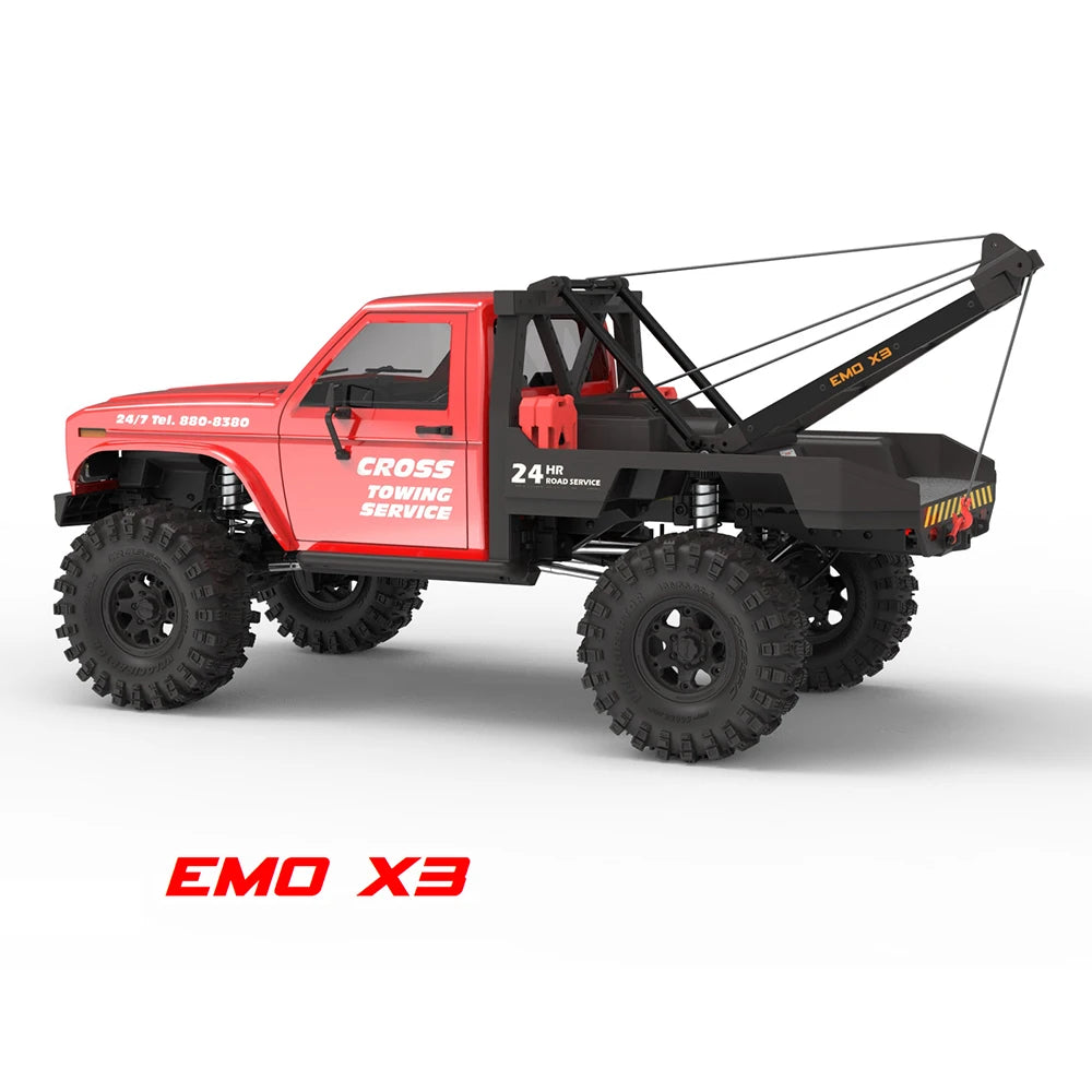 NEW CROSSRC EMO X3 Northeastern Tigers 1/8 RC Electric Remote Control Model Car Crawler Road Rescue Vehicle - petguardiansupplies