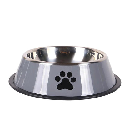 1PC Stainless Steel Pet Bowl Cat Bowl Dog Food Bowl Multi-Specification Anti-fall Food Bowl Food Bowl Feeding Pet Supplies - petguardiansupplies