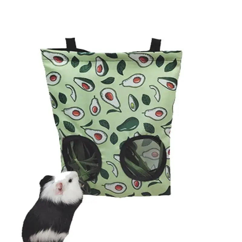 Hanging 2/3 Holes Hay Bag for Bunny Guinea Pigs Small Animal Feeder Rabbit Food Dispensers Bag Cage Accessories Pet Feeding Bag - petguardiansupplies